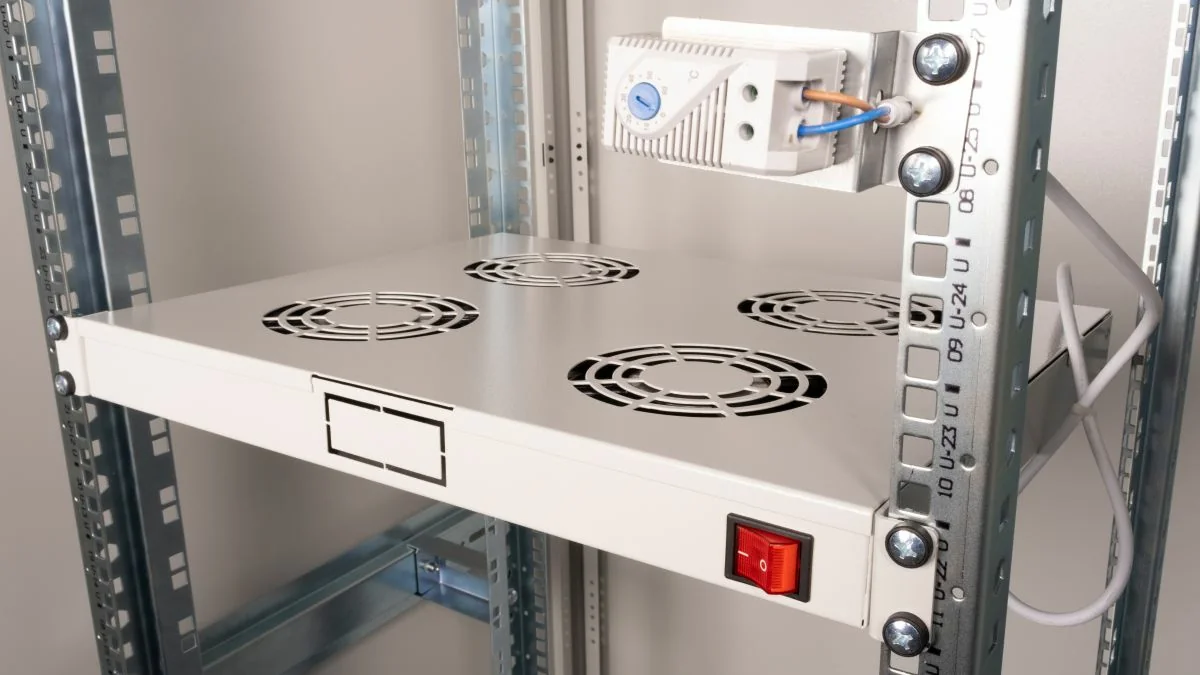 Módulo de Ventilação para Bastidor 19" 1U 4 Ventoinhas Equip Cinzento - Imagem 3