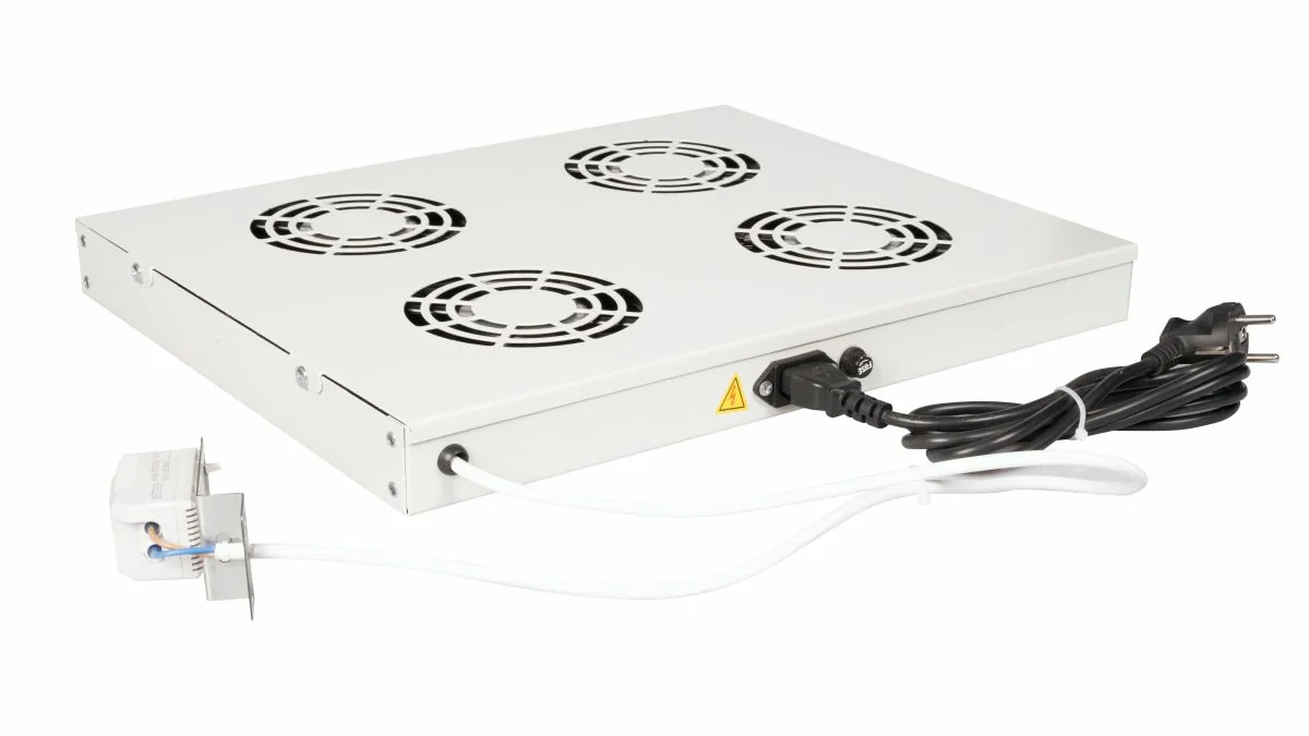 Módulo de Ventilação para Bastidor 19" 1U 4 Ventoinhas Equip Cinzento - Imagem 5