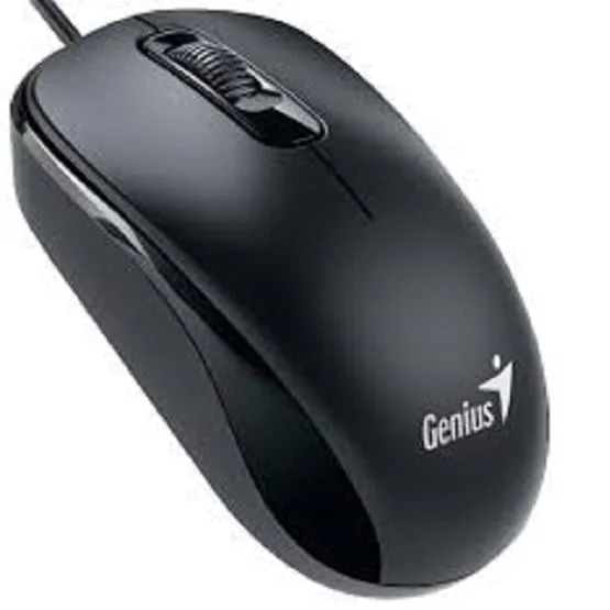 Rato com Fio Genius DX-110 USB Preto — Ergonómico para PC e Portátil - Imagem 1
