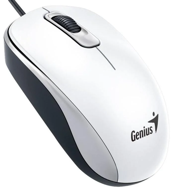 Rato USB Genius DX-110 Branco - Imagem 1