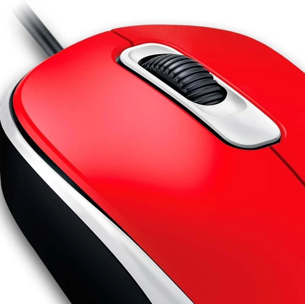 Rato com fios Genius DX-110 USB vermelho - Imagem 4