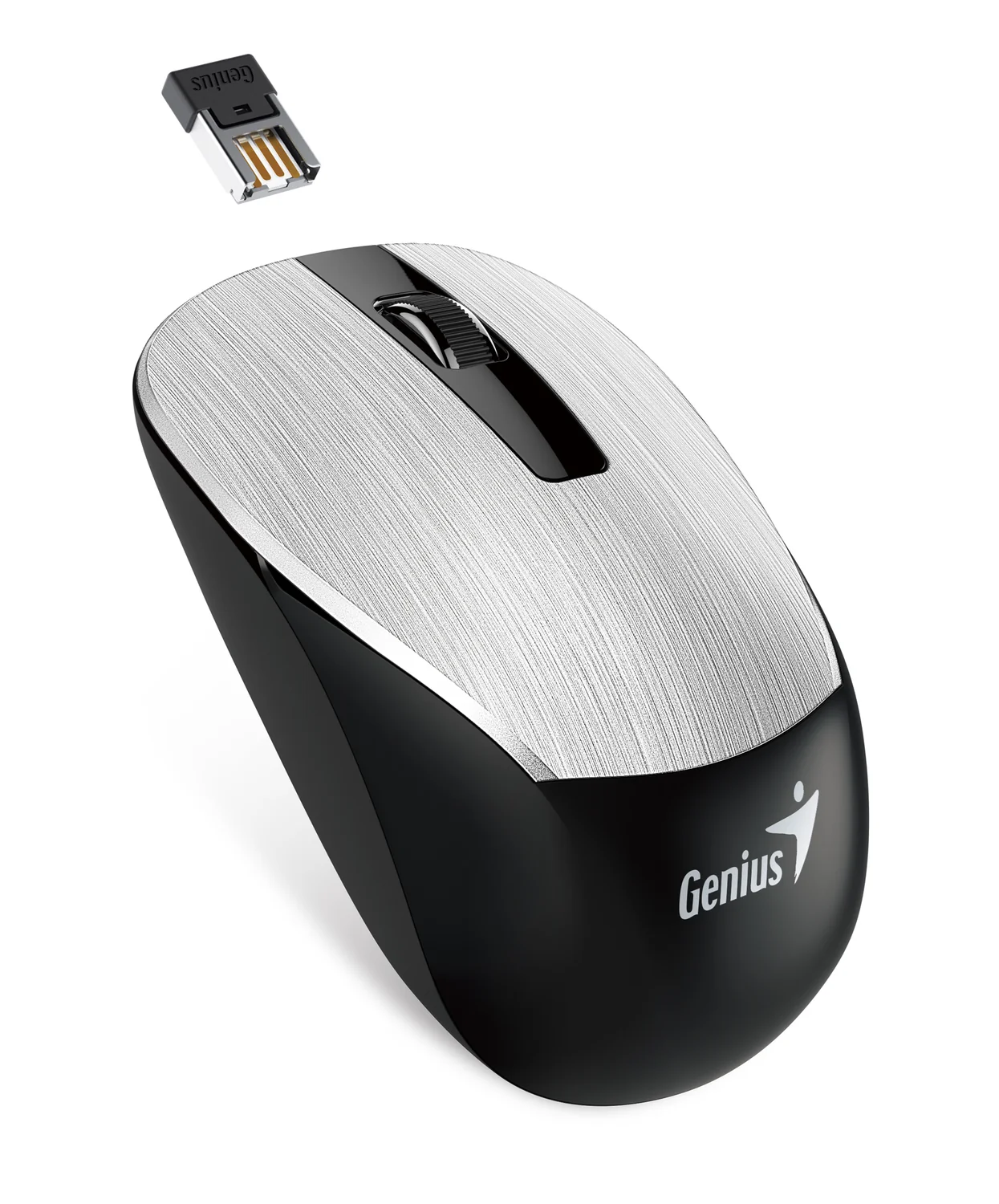 Rato Sem Fios Genius NX-7015 Wireless Prateado para PC - Imagem 1
