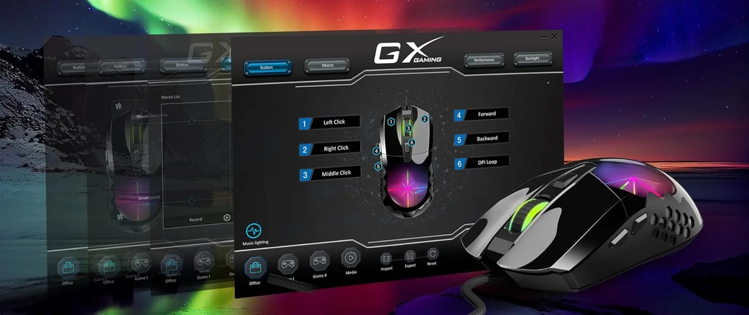 Rato Gaming Genius Scorpion M715 USB Preto com 6 Botões Programáveis - Imagem 4