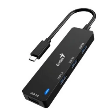 Hub USB 3.0 Genius UH-400 4 Portas Preto
