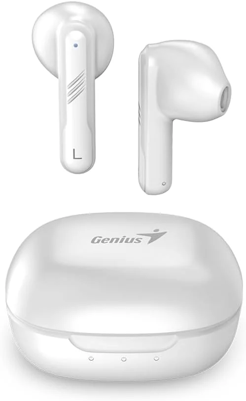 Auriculares Bluetooth Genius HS-M905BT Stereo Earbuds Branco - Sem fios - Imagem 3