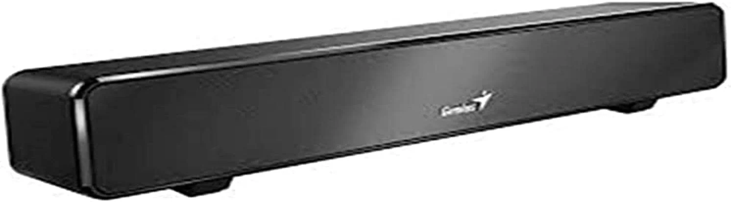 Barra de Som USB Mini Genius SoundBar 100 para PC e Portátil Preta - Imagem 1