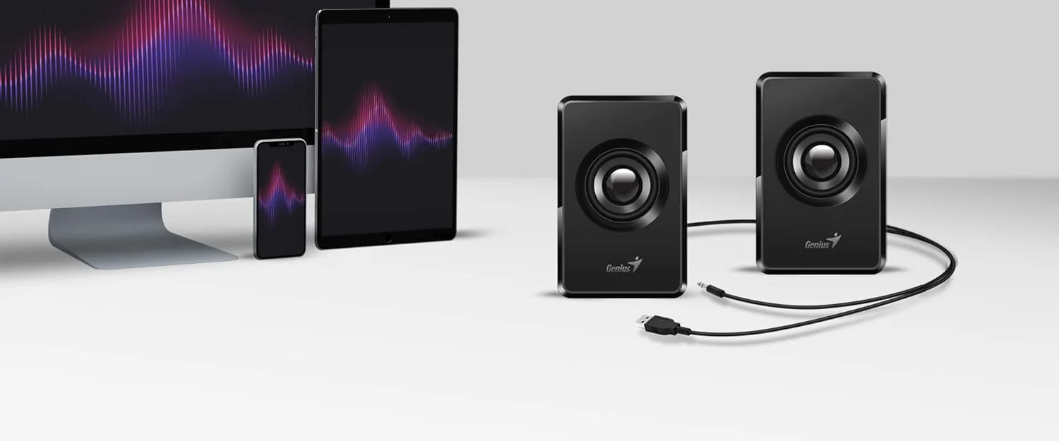 Colunas de Som Genius SP-U125 USB Preto - Imagem 5