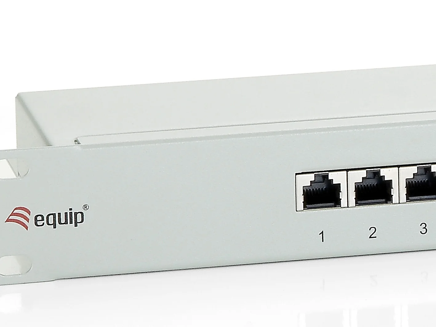 Painel de Conetores (Patch Panel) Equip Cat.6 16 Portas 1U RJ-45 Cinzento - Imagem 3