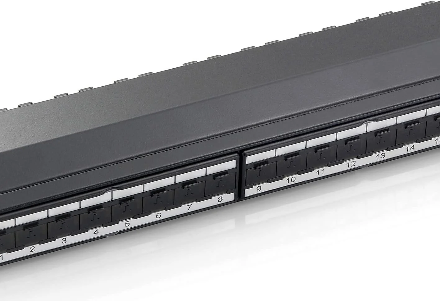 Painel de conexões Equip 326624 Cat6a 24 portas RJ-45 1U 19 polegadas preto - Imagem 7