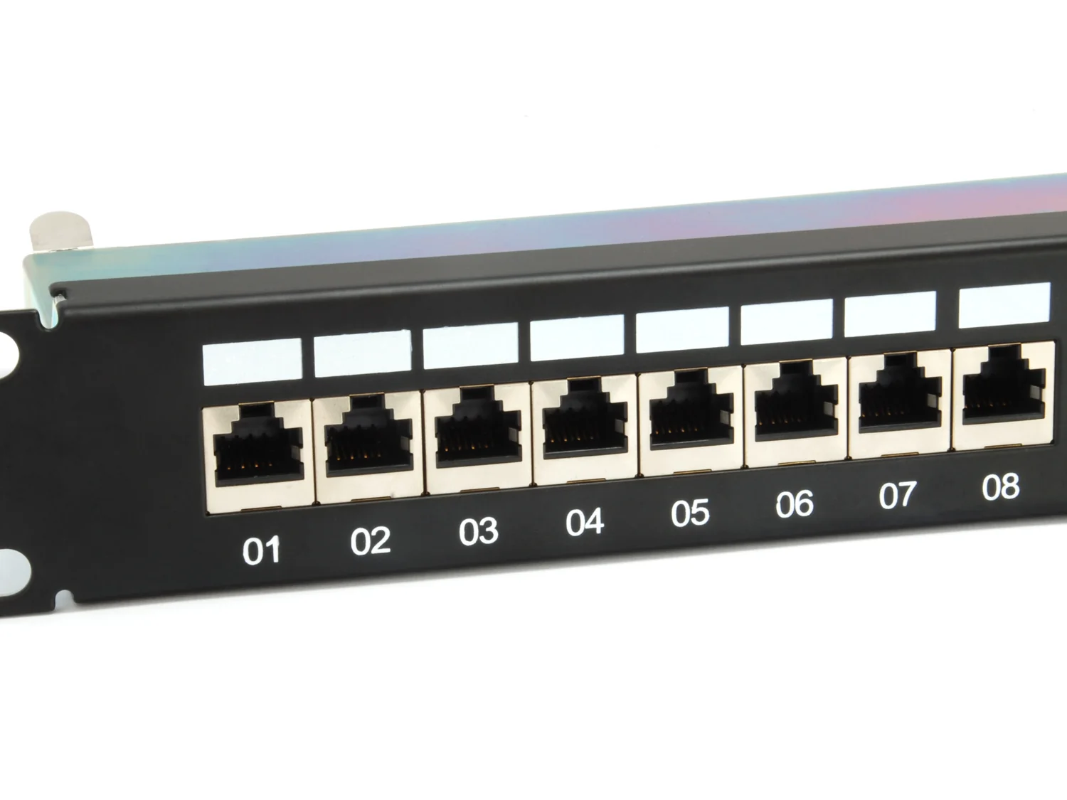 Painel de Conexões Cat.6A 24 Portas 19" 1U RJ-45 Equip Preto - Imagem 3