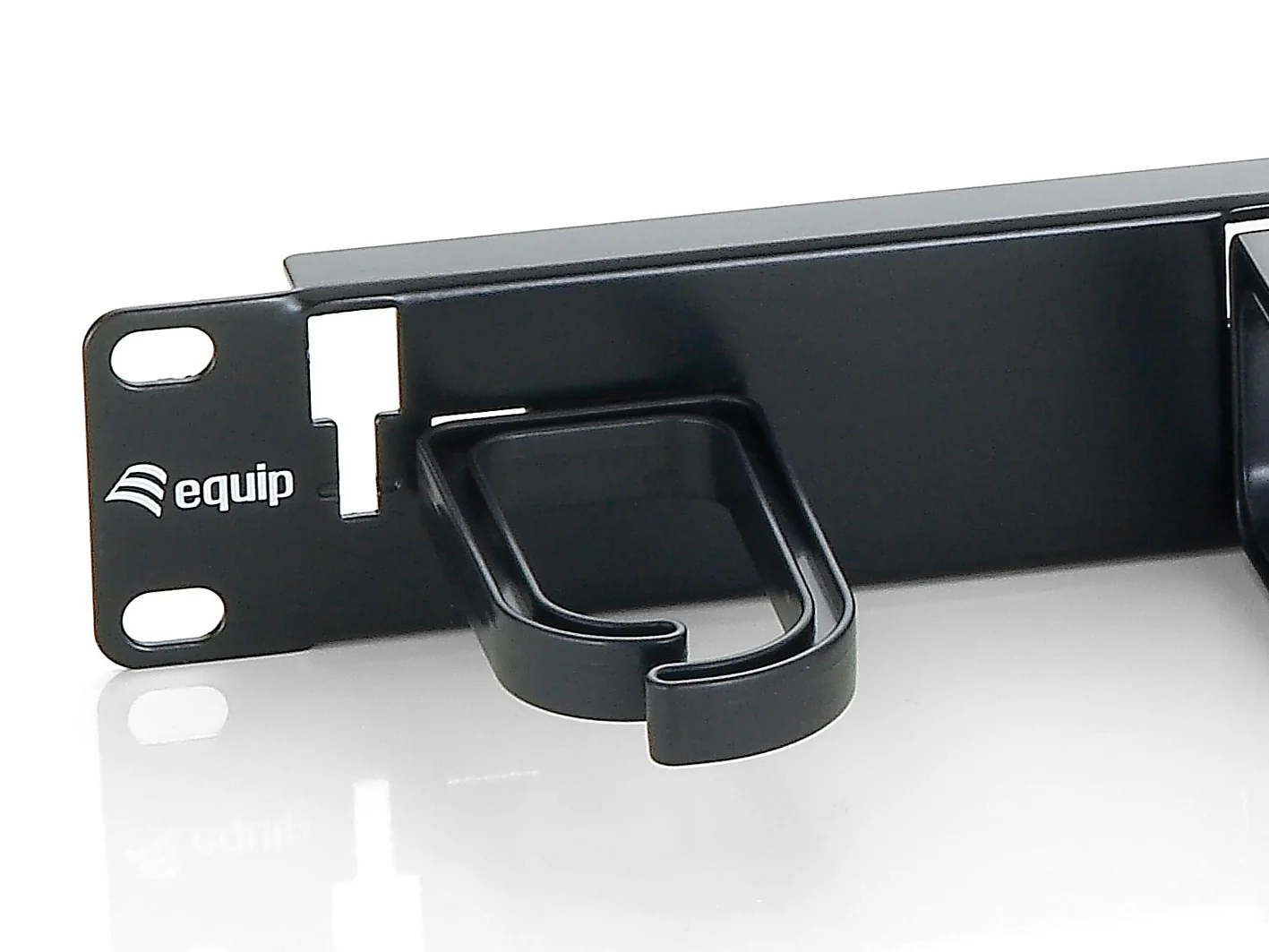 Painel de Gestão de Cabos Rack 19" 1U Equip 327311 Plástico e Aço Preto - Imagem 2