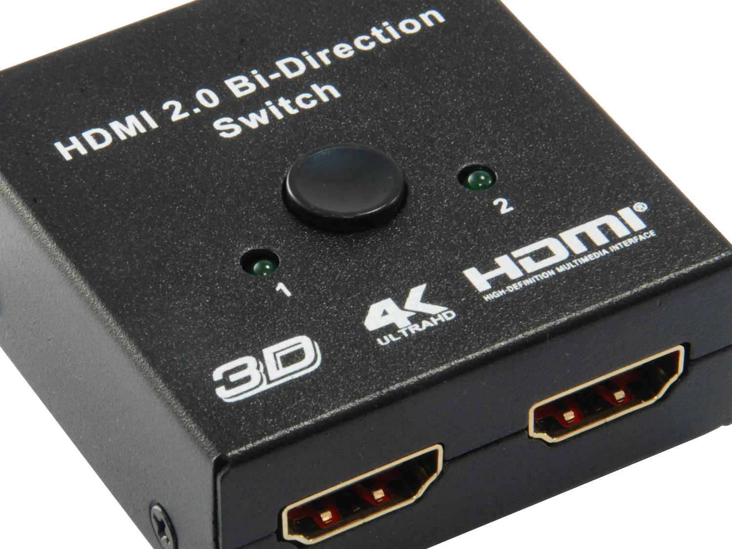 Comutador HDMI Bidirecional 2 Entradas 1 Saída Plug and Play 3D Equip - Imagem 3