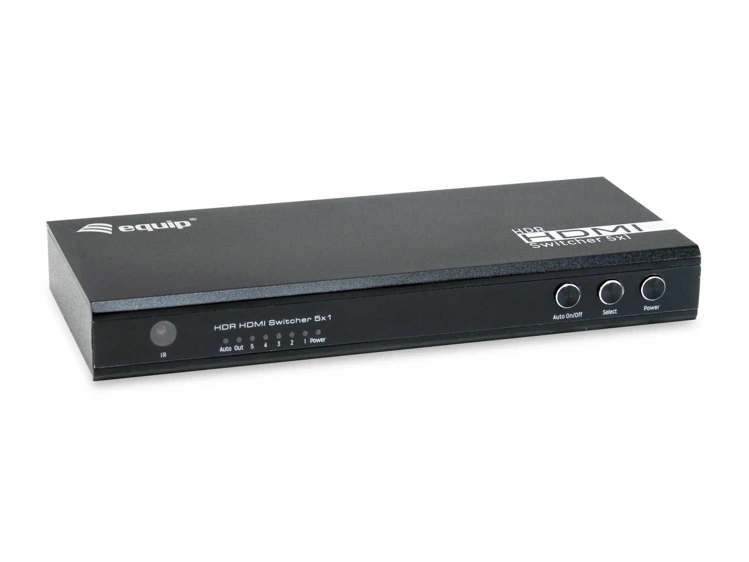 Switch HDMI 2.0 5 Entradas 1 Saída 4K 60Hz com Comando Equip 332726 Preto - Imagem 1