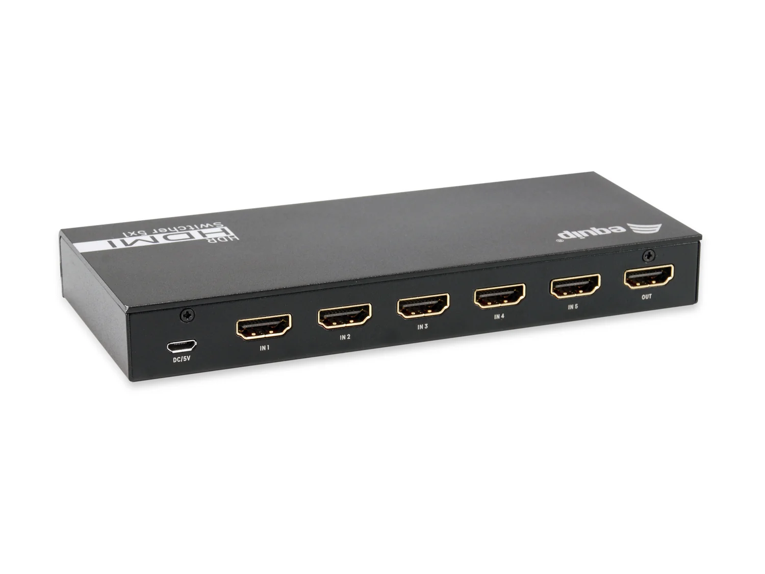 Switch HDMI 2.0 5 Entradas 1 Saída 4K 60Hz com Comando Equip 332726 Preto - Imagem 2