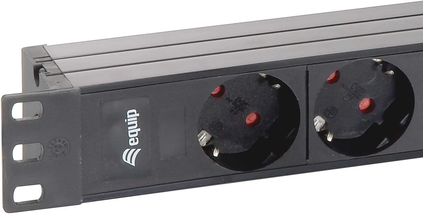 Tomada de Corrente para Rack Equip PDU 9 Saídas AC 1U 1,8 m Preto - Imagem 2