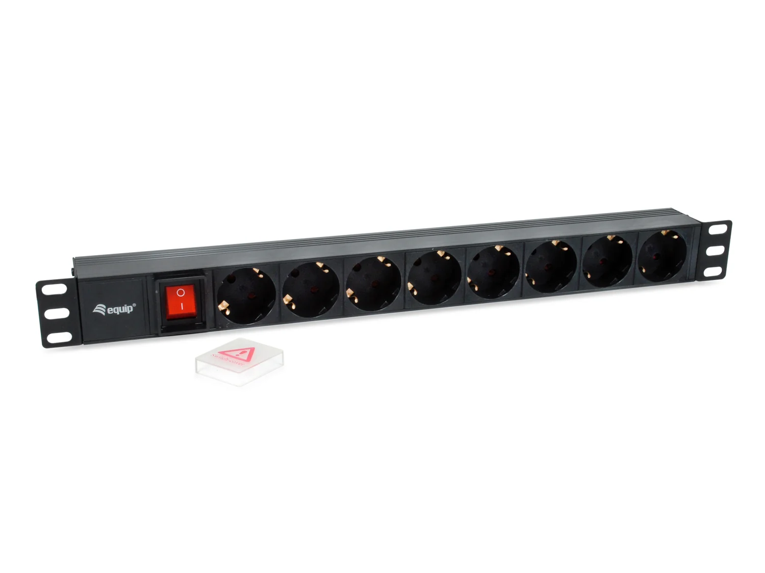 Tomada PDU Rack 19" 1U 8 Saídas AC Tipo F Ficha C14 2500W Equip 333286 - Imagem 2