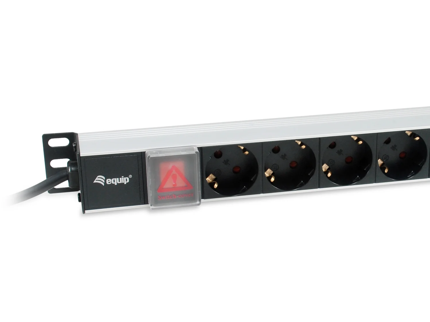 Tomada PDU Rack 19" 1U 8 Saídas AC Alumínio 3500W Cabo 3m Equip 333308 - Imagem 2