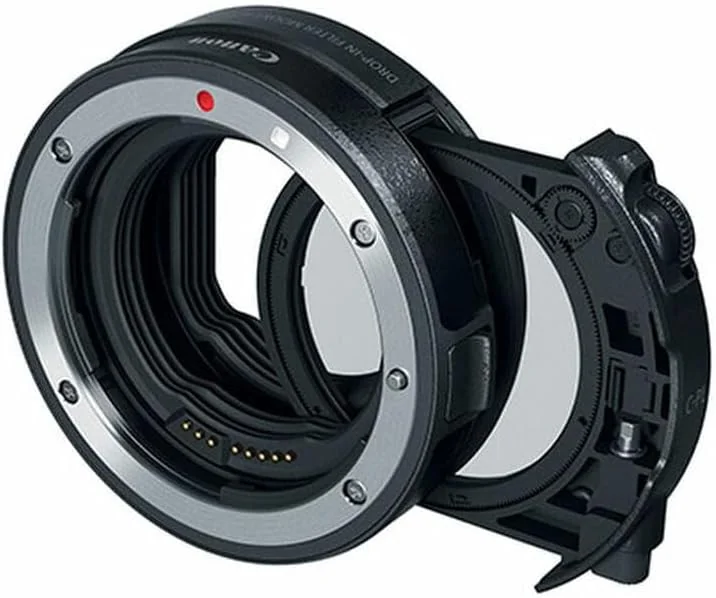 Adaptador de Objetiva Canon Mount EF para RF com Filtro Polarizador Circular Drop-In - Imagem 1