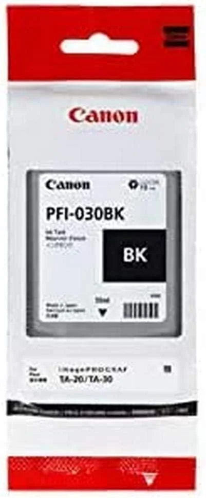 Tinteiro Canon PFI-030 BK Preto 55 ml Original para imagePROGRAF TA-20/TA-30