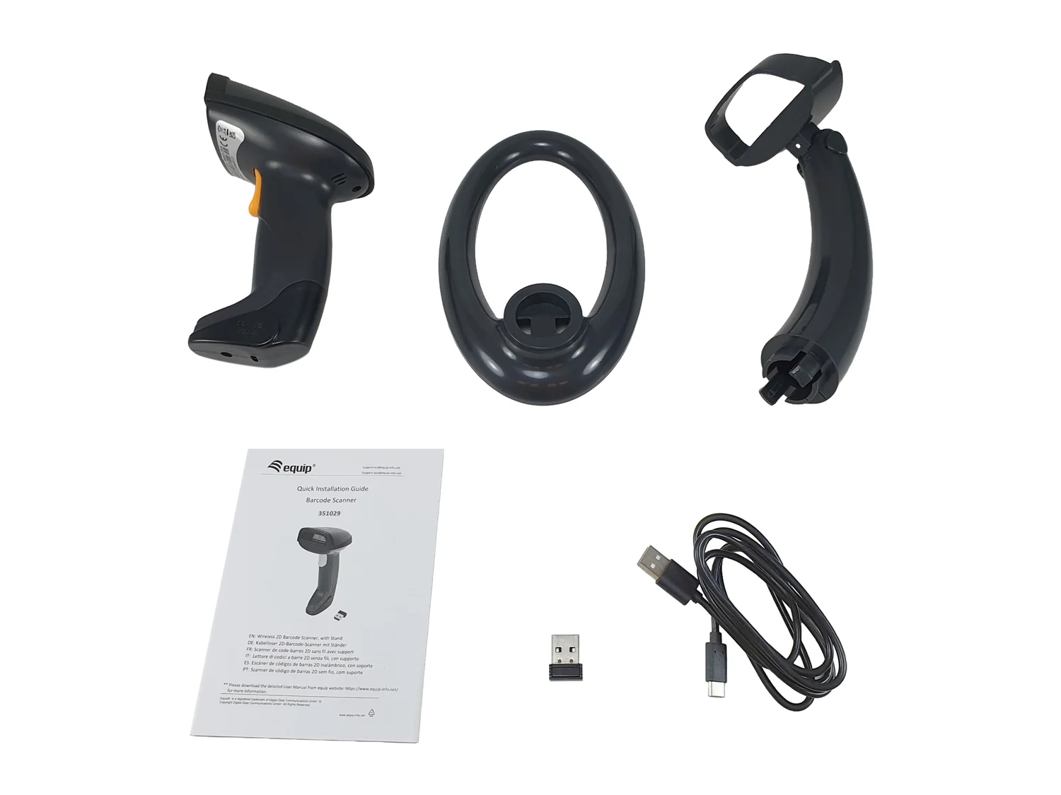 Leitor de Código de Barras Equip 351029 Sem Fios 2D Bluetooth + 2.4GHz com Base - Imagem 7