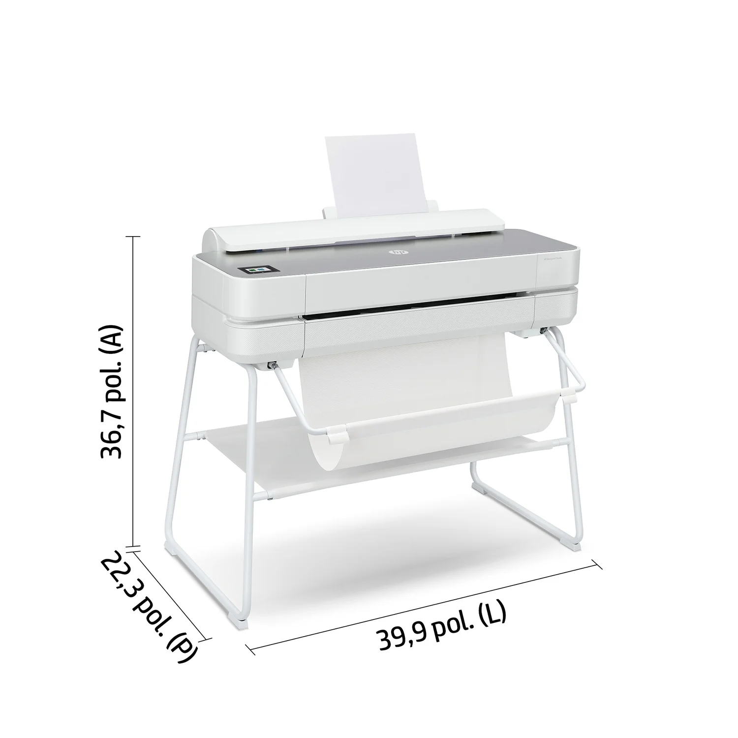Suporte de Chão HP 3C753A para Impressora DesignJet T200/T600 24" - Imagem 2