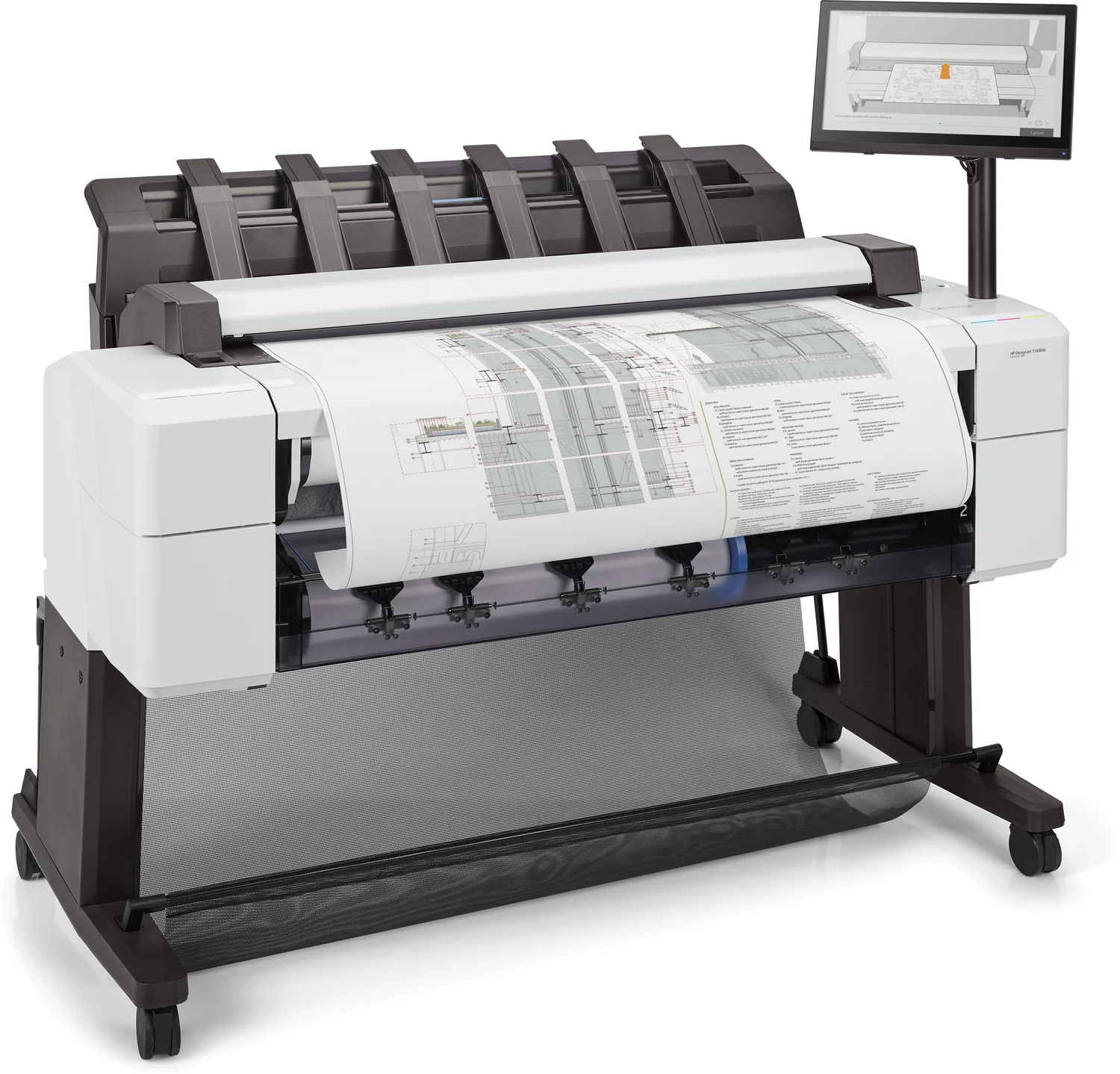Plotter Multifunções HP Designjet T2600dr PS 36" 2400x1200 DPI 128GB RAM 500GB HDD Branco - Imagem 7