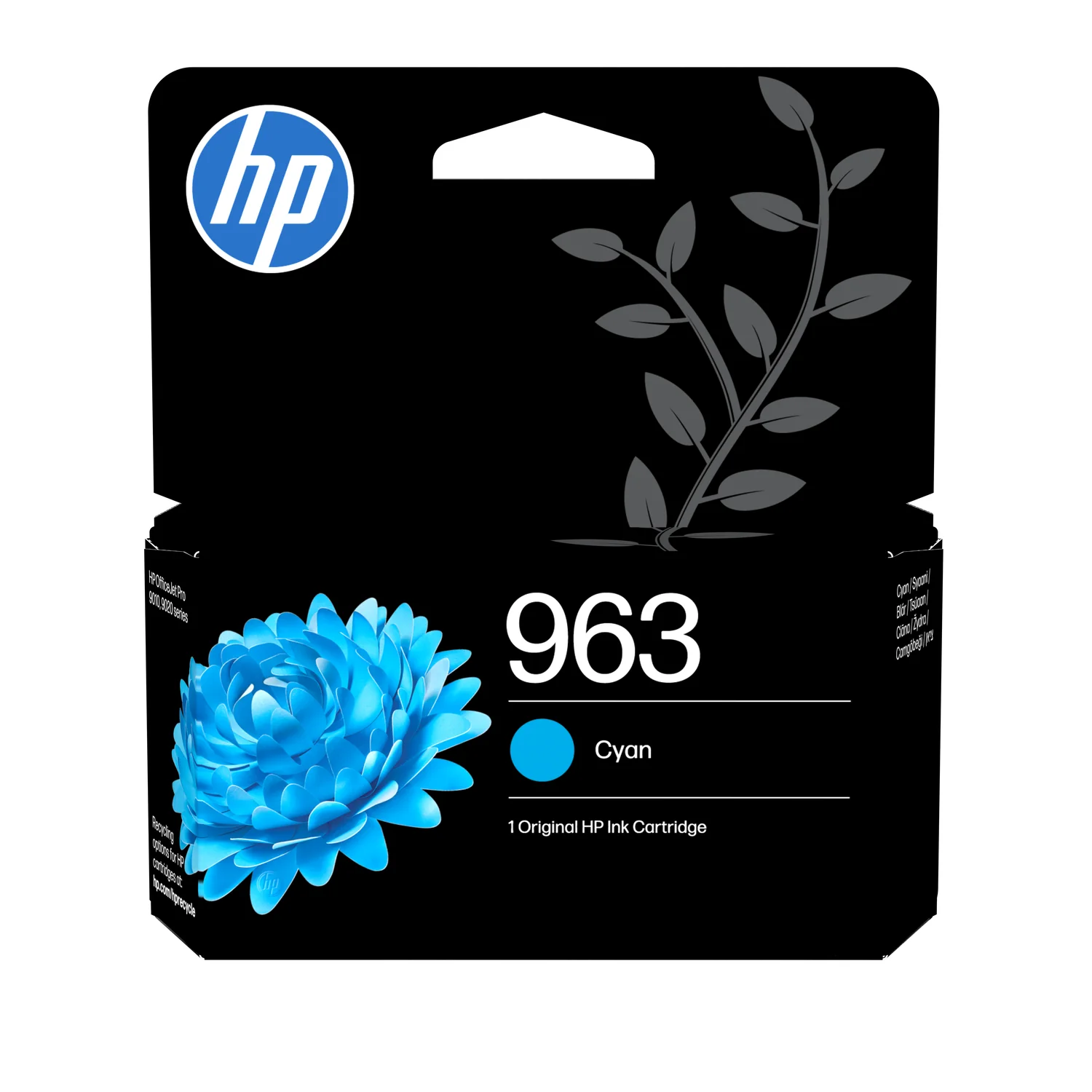 Tinteiro Original HP 963 Ciano para OfficeJet Pro (3JA23AE#LS1)
