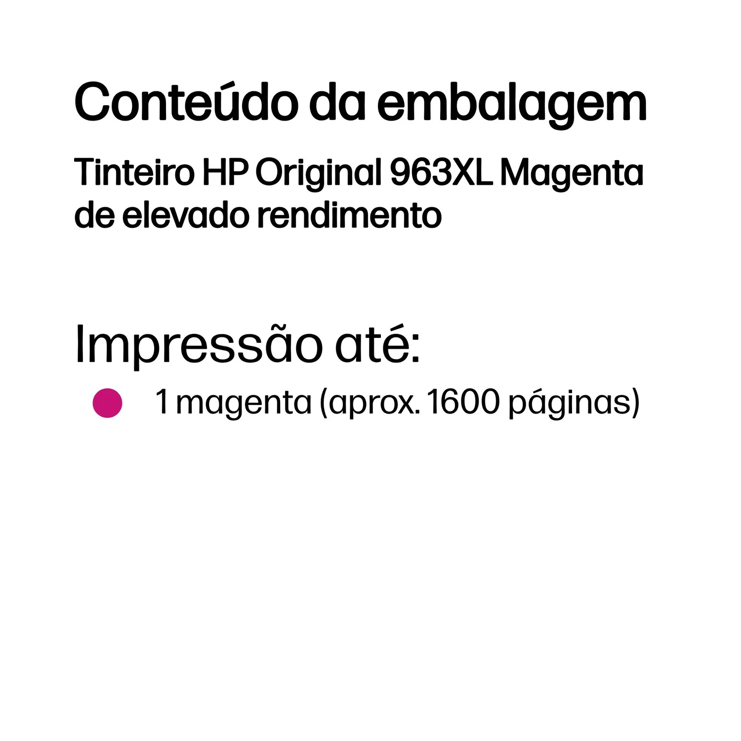 Tinteiro HP 963XL Magenta Original de Alto Rendimento para OfficeJet Pro 9010/9020 - Imagem 3