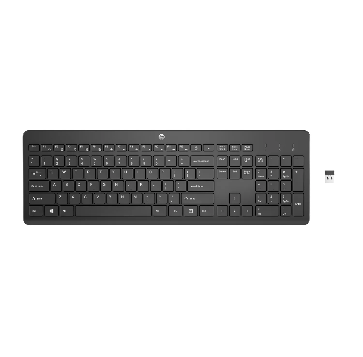 Teclado Sem Fios HP 230 Tamanho Completo Preto