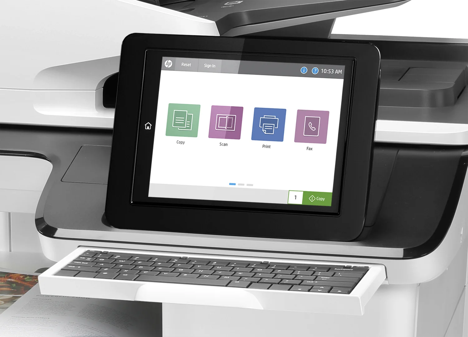 Impressora Multifunções HP Color LaserJet Enterprise Flow M776z A3 a Cores 46 ppm Duplex Wi-Fi - Imagem 5