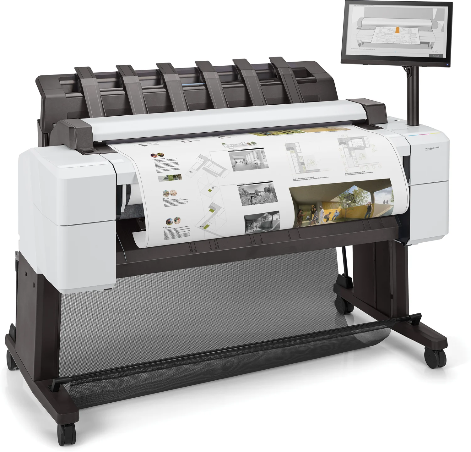 Plotter Multifunções HP DesignJet T2600ps 36" 2400x1200 DPI PostScript 128GB RAM 500GB HDD Branco - Imagem 4