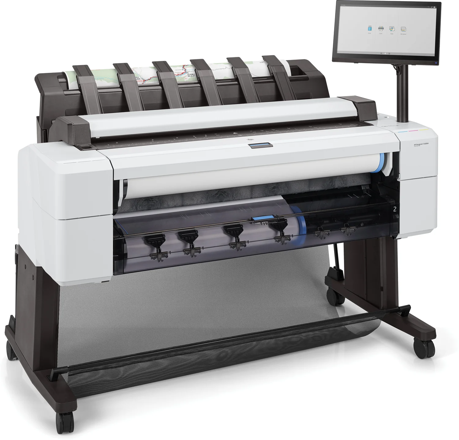 Plotter Multifunções HP DesignJet T2600ps 36" 2400x1200 DPI PostScript 128GB RAM 500GB HDD Branco - Imagem 7