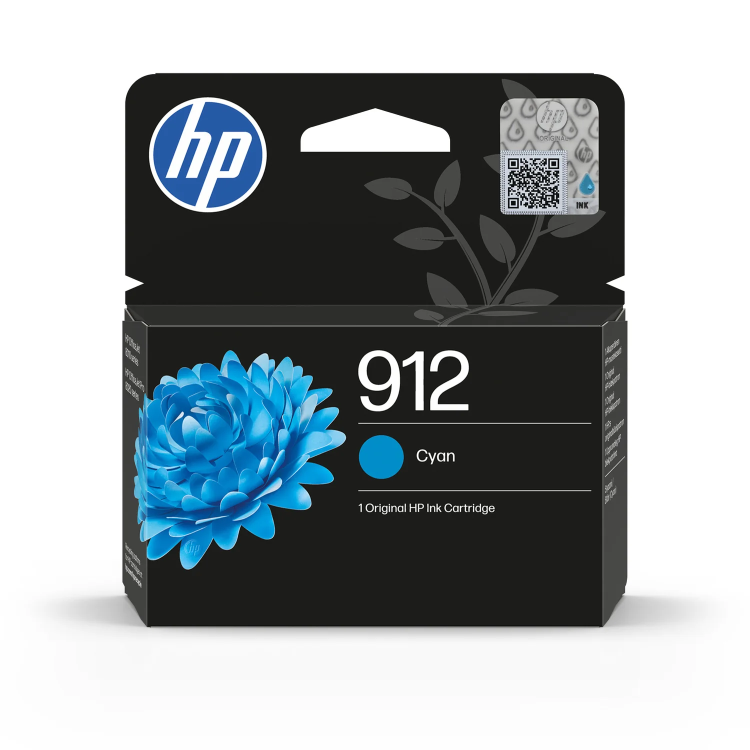 Tinteiro HP 912 Ciano Original 315 páginas OfficeJet 8010/8015 Pro 8020/8025