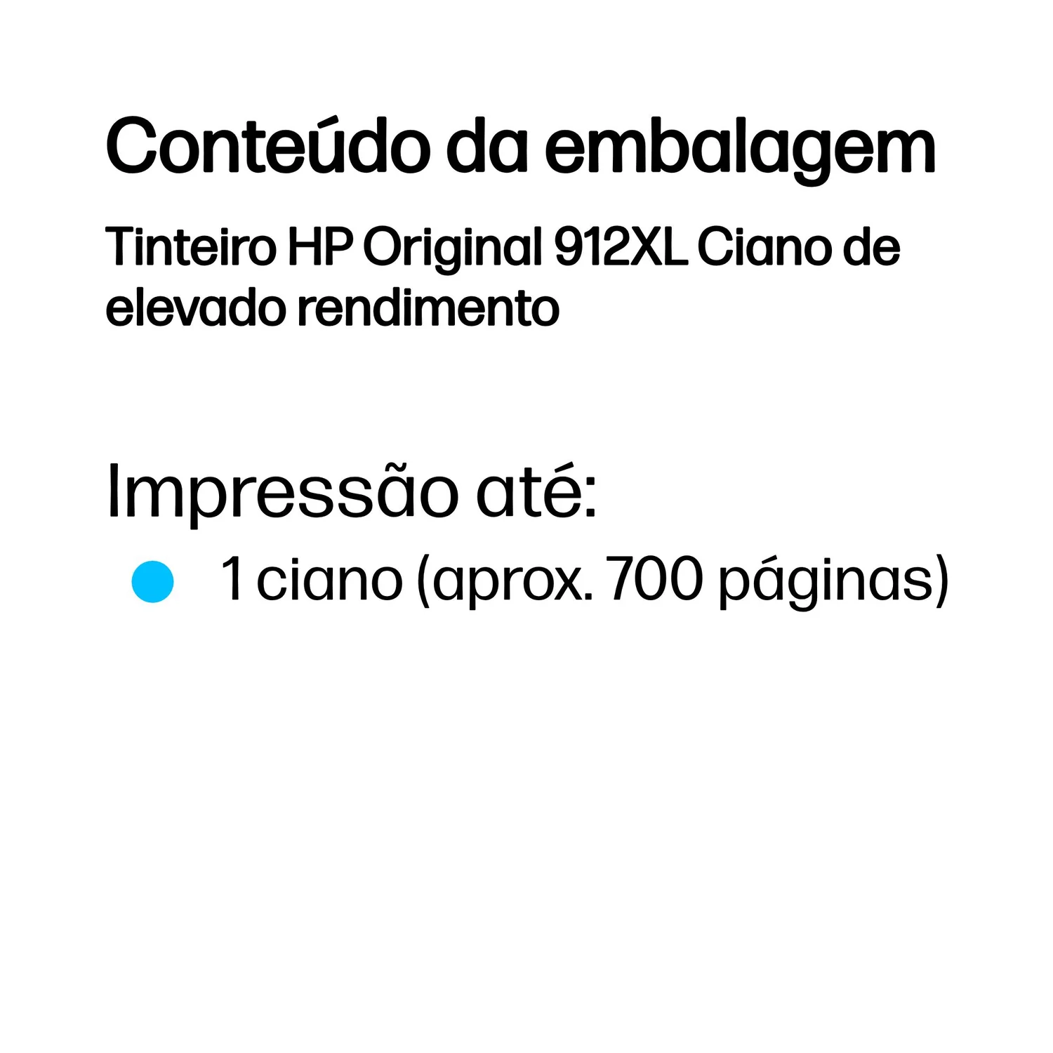 Tinteiro HP 912XL Ciano Original de Alto Rendimento 8.5ml 700 Páginas - Imagem 3