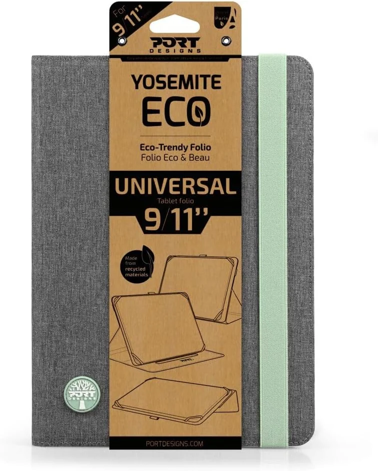 Capa Tablet Port Designs Portfolio Yosemite Eco 9-10" Material Reciclado Universal Múltiplas Marcas