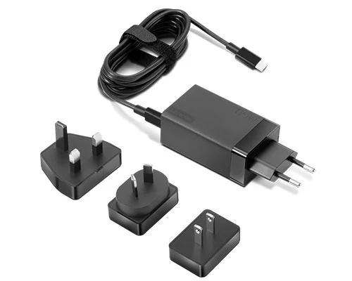 Carregador USB-C Lenovo 65W Travel Adapter Universal AC 4 Tomadas - Imagem 3