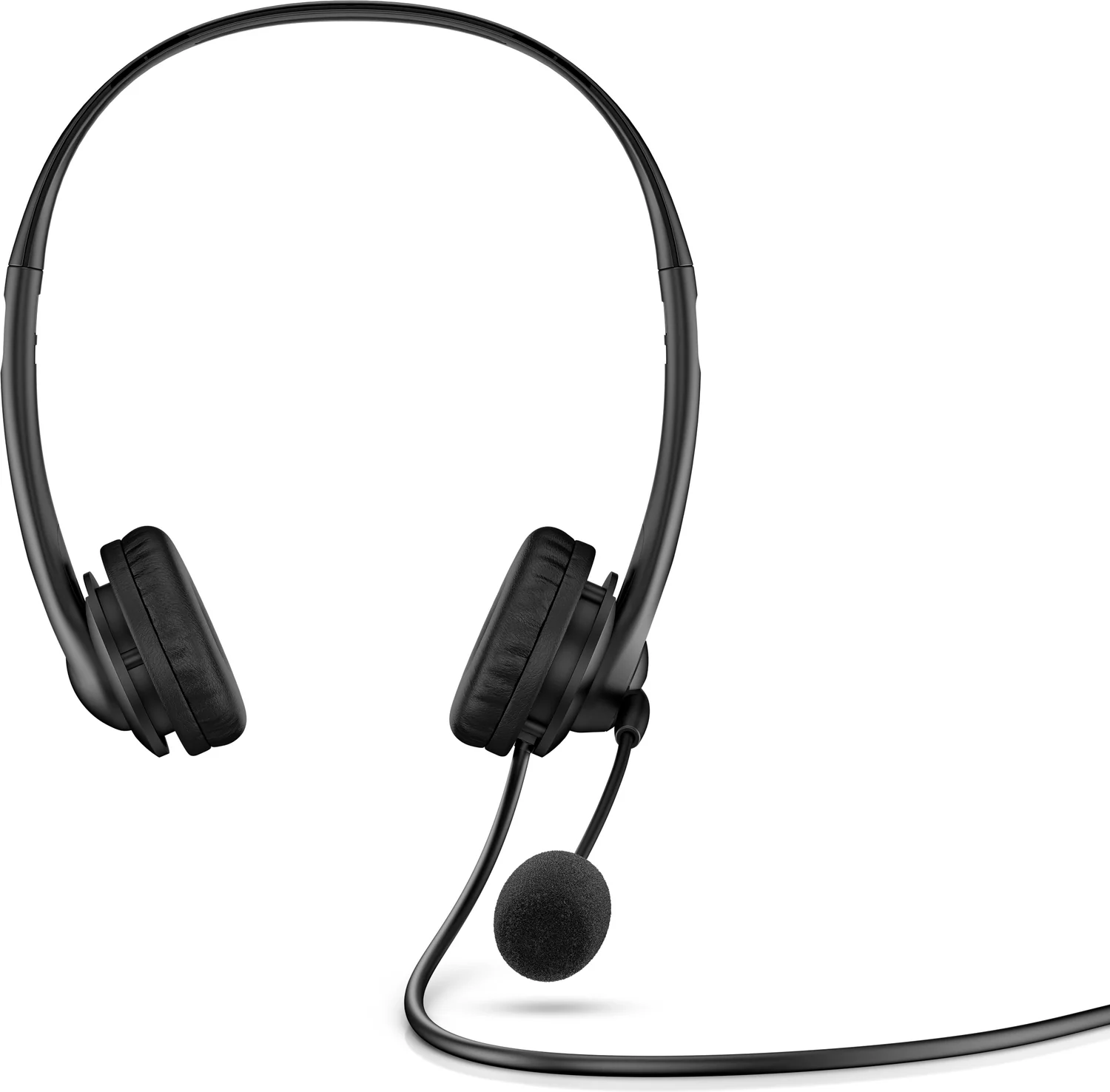 Auscultadores USB com Fios HP G2 Estéreo Binaural com Microfone Boom - Preto - Imagem 1