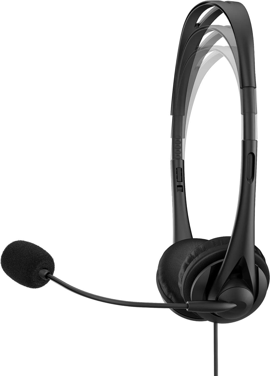 Auscultadores USB com Fios HP G2 Estéreo Binaural com Microfone Boom - Preto - Imagem 4