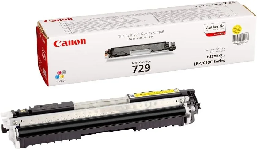 Toner laser Canon 729 Amarelo original 1000 páginas para i-SENSYS LBP7010C/7018C - Imagem 2