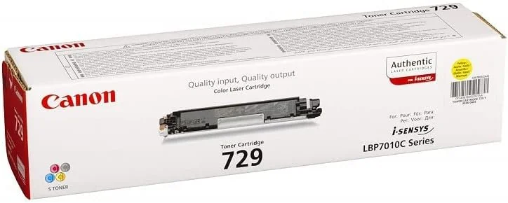Toner laser Canon 729 Amarelo original 1000 páginas para i-SENSYS LBP7010C/7018C - Imagem 3