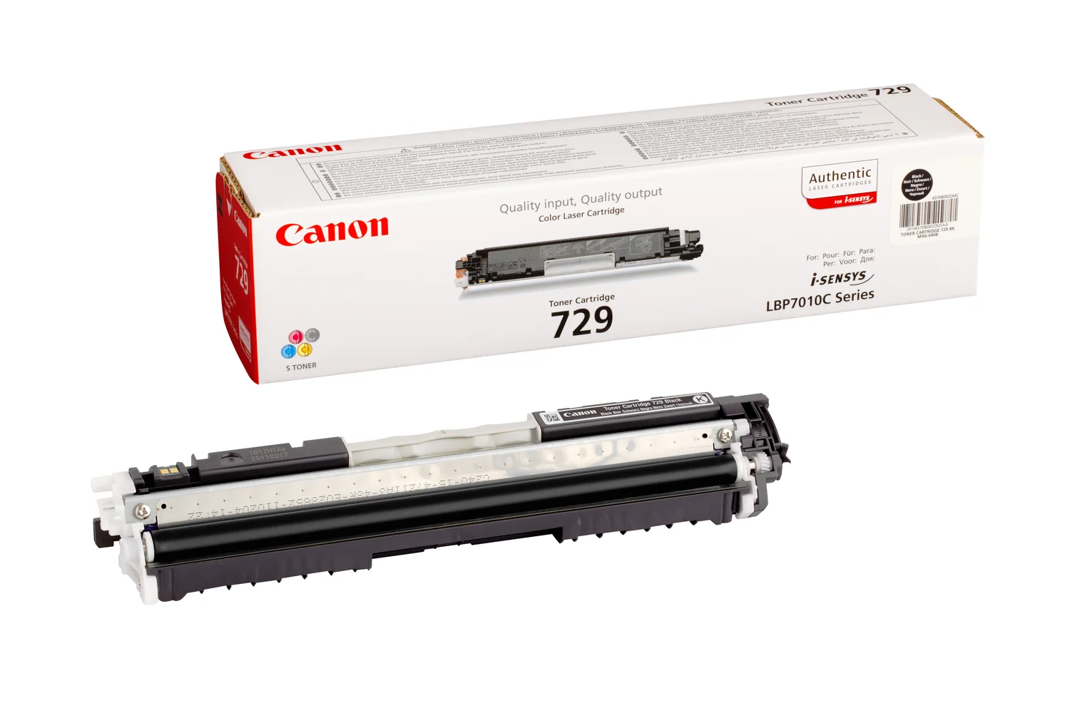 Toner original Canon 729 BK preto 1200 páginas para LBP7010C e LBP7018C - Imagem 2