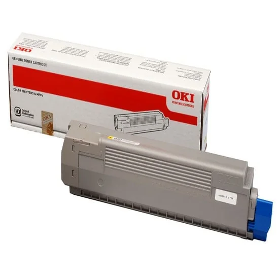Toner amarelo Oki C801 C821 7300 páginas impressão laser cor