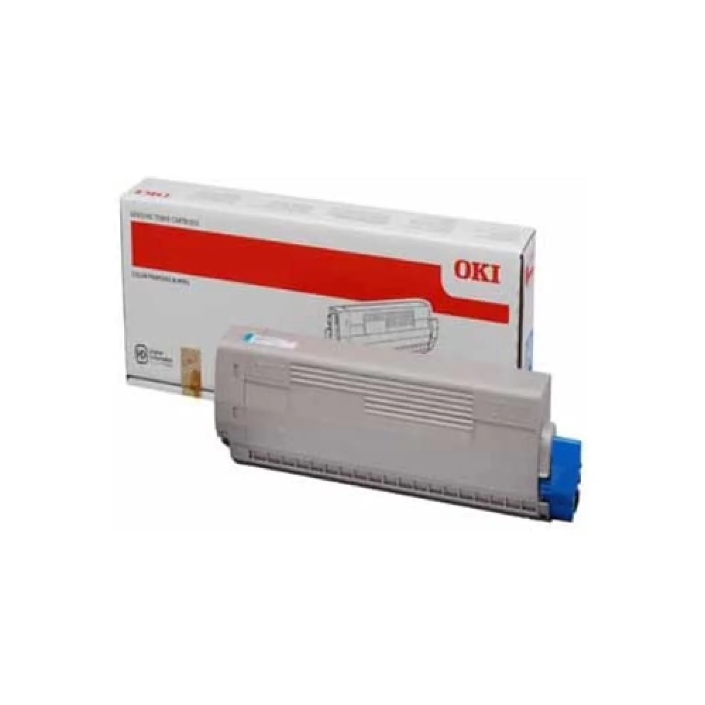 Toner OKI Original Cyan C831 C841 Alta Capacidade Impressora Laser Cor A3 Empresarial - Imagem 1