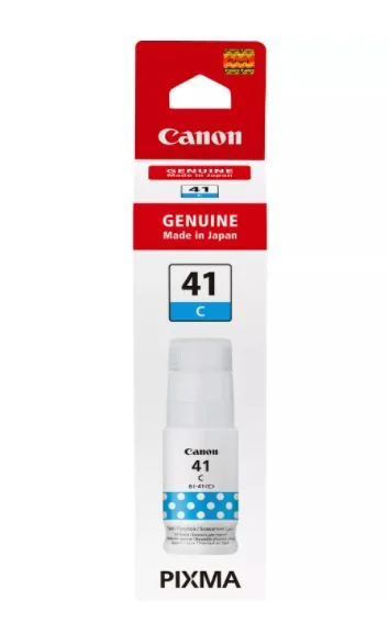 Tinteiro Canon GI-41C Ciano Original 70ml 7700 paginas PIXMA G1420 G2420 G2460 G3420 G3460 - Imagem 1