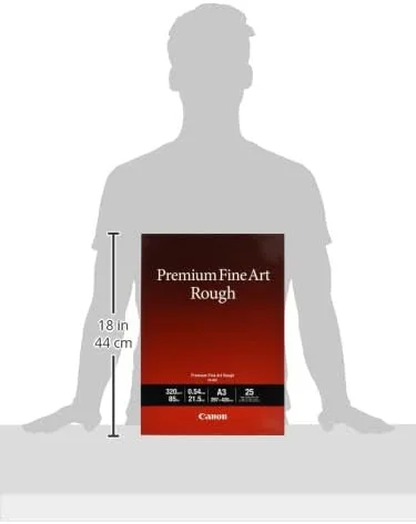 Papel Fotográfico Canon Premium FineArt Rough A3 320 g/m² — 25 Folhas - Imagem 2