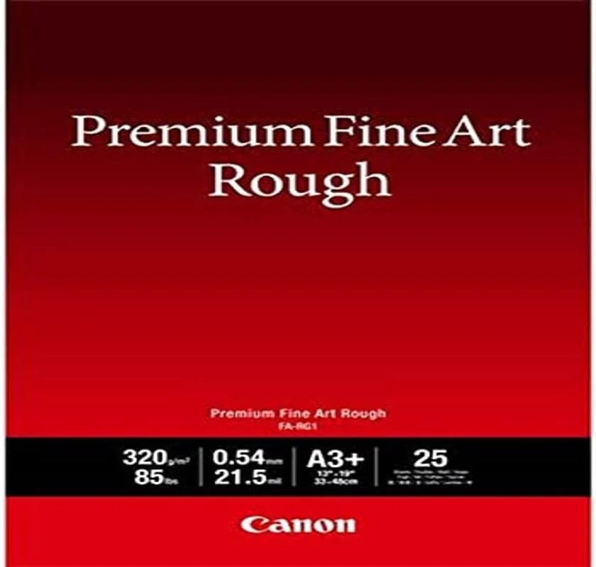 Papel Fotográfico Canon FA-RG1 FineArt Rough A3+ 320g 25 Folhas