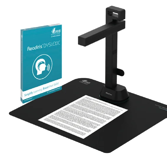 Scanner de secretária IRIS IRIScan Desk 6 Pro Dyslexic A3 USB 32MP preto