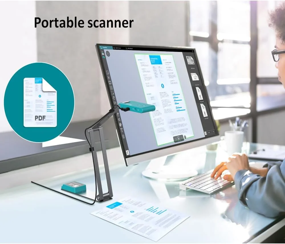 Visualizador de documentos IRIS IRIScan Visualizer 7 com câmara HD e iluminação LED - Imagem 6