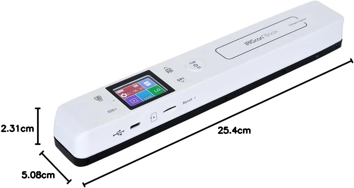 Scanner portátil de mão IRIS IRIScan Book 7 A4 com Wi-Fi e cartão microSD - Imagem 7