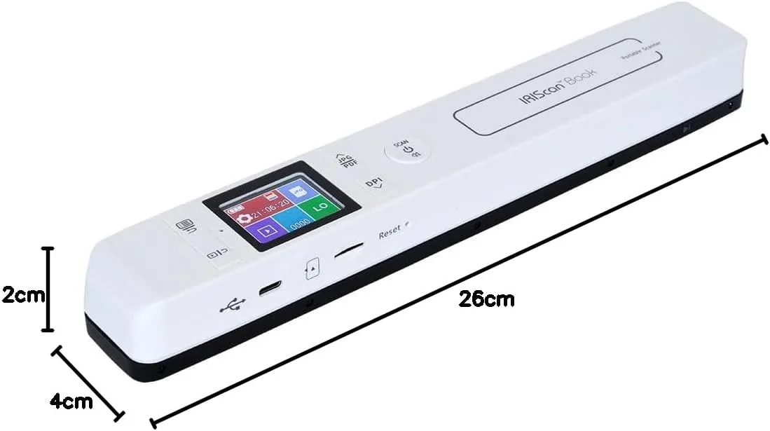 Scanner portátil IRIScan Book 7 Dyslexic IRIS USB-C A4 1050 DPI bateria - Imagem 6